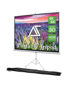 Pantalla de Proyector Akia 100" Plegable 4:3 HD Trípode