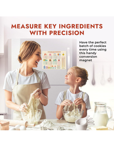 Gráfico de Conversión de Cocina Vintage Levain & Co - 23.1x17.7cm