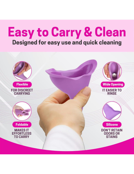 Orinal de Viaje Femenino Genérico a Prueba de Derrames 12.7cm