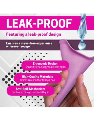 Orinal de Viaje Femenino Genérico a Prueba de Derrames 12.7cm