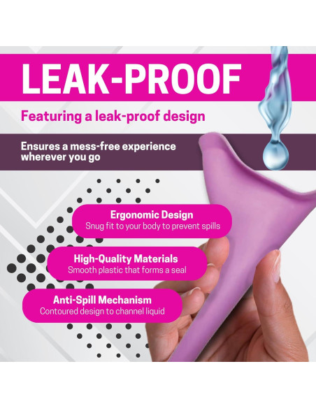 Orinal de Viaje Femenino Genérico a Prueba de Derrames 12.7cm