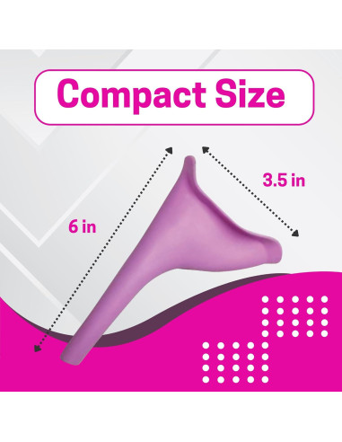 Orinal de Viaje Femenino Genérico a Prueba de Derrames 12.7cm