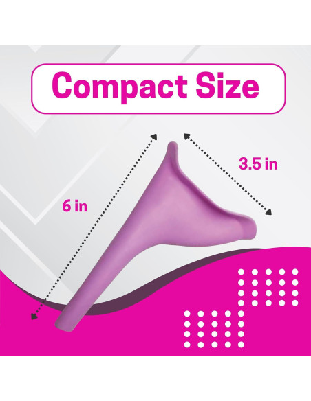 Orinal de Viaje Femenino Genérico a Prueba de Derrames 12.7cm