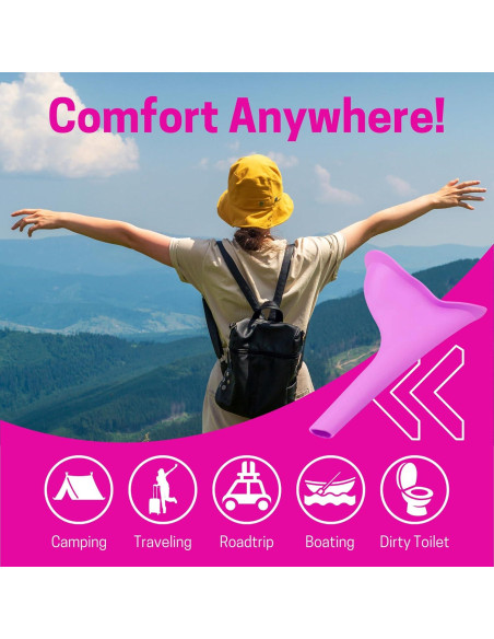 Orinal de Viaje Femenino Genérico a Prueba de Derrames 12.7cm