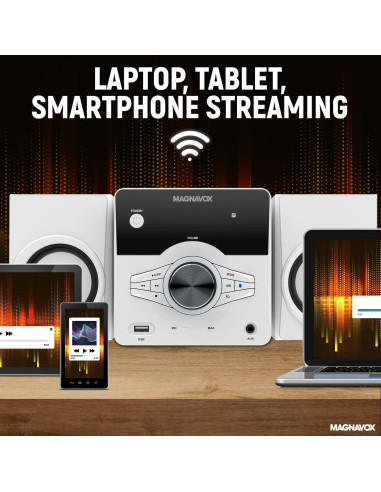 Sistema de Estante para CD Magnavox MM442 con Bluetooth y FM