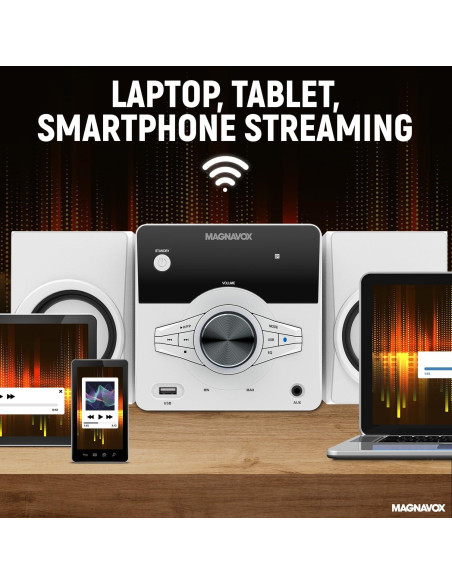 Sistema de Estante para CD Magnavox MM442 con Bluetooth y FM