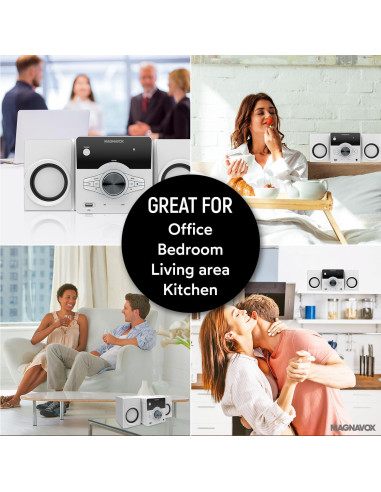 Sistema de Estante para CD Magnavox MM442 con Bluetooth y FM
