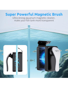 Limpiador Magnético de Vidrio para Acuario SEAOURA M 12mm 2