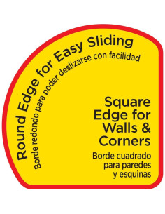 Deslizadores de Muebles Waxman 5" Reutilizables para Alfombra - 4 Piezas 2