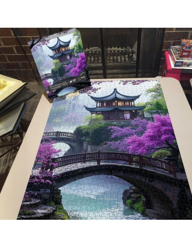 Rompecabezas PICKFORU 1000 Piezas Flor de Ciruelo 70x50 cm