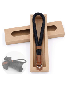 Correa de Muñeca de Algodón WMWL para Cámaras Sin Espejo - Negro