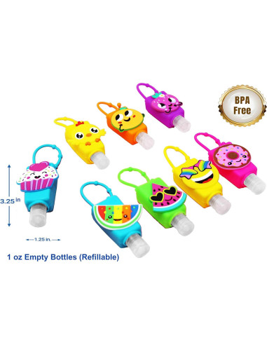 Paquete de 8 Gel Antibacterial Kinia Niños Portátil 30 ml