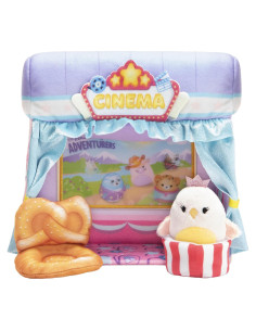Juego de Cine Squishmallows Squishville con peluche 5 cm