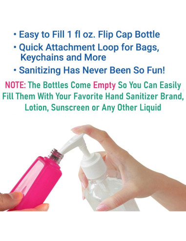 Paquete de 8 Gel Antibacterial Kinia Niños Portátil 30 ml