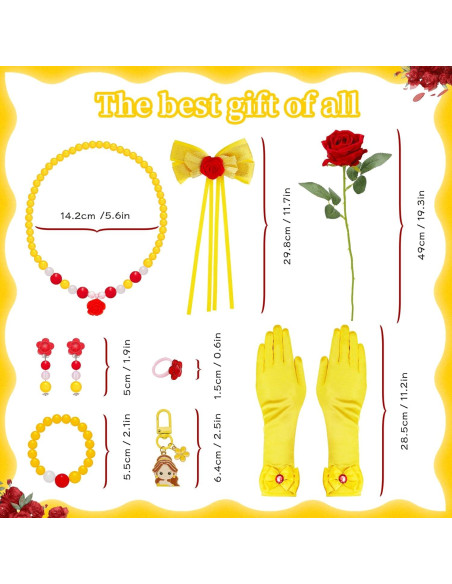 Conjunto de Accesorios de Princesa para Niñas - Belle