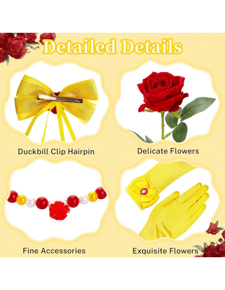 Conjunto de Accesorios de Princesa para Niñas - Belle