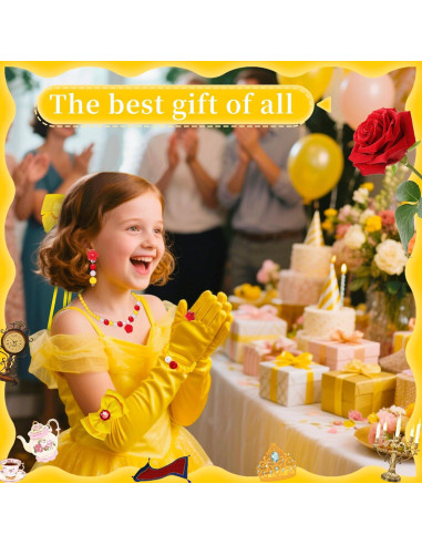 Conjunto de Accesorios de Princesa para Niñas - Belle