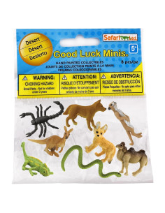 Safari Ltd. Paquete de 8 Mini Figuras Animales del Desierto