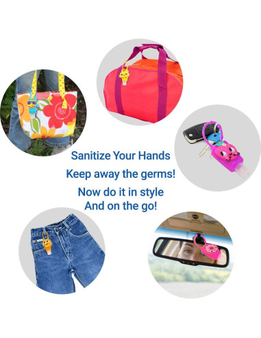 Paquete de 8 Gel Antibacterial Kinia Niños Portátil 30 ml