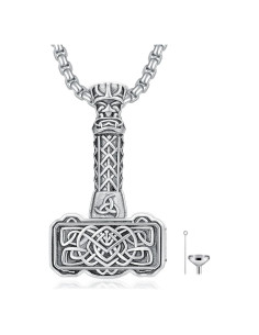 Collar de urna para cenizas SIMONLY de plata esterlina 925