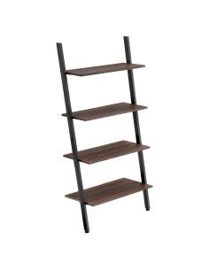 Estante de Escalera VASAGLE 4 Niveles Acero Negro Rústico