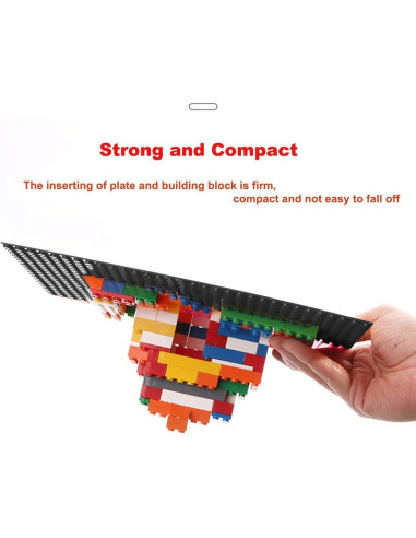 Placas Base de Construcción LVHERO 25cm x 25cm Paquete de 8