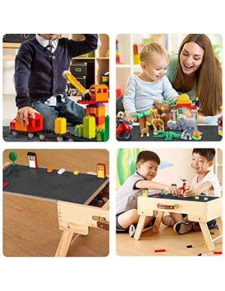 Placas Base de Construcción LVHERO 25cm x 25cm Paquete de 8