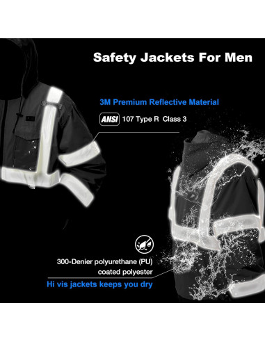 Chaqueta Térmica de Seguridad Hi-Vis DPSAFETY Impermeable