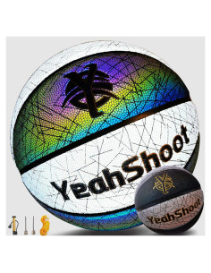 Balón de Baloncesto Holográfico YeahShoot Tamaño 7 con Bomba
