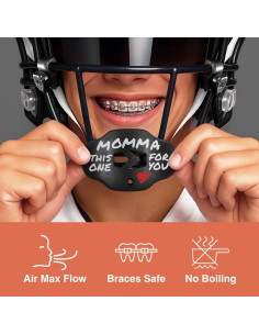 Protector Bucal Deportivo SLEEFS Negro - Sin Hervir, Para Fútbol y Más 2