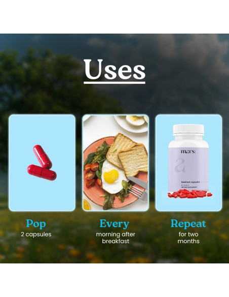 Cápsulas de Remolacha Natural Mars con Ajo y Arándano - 1 Paquete