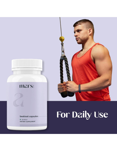 Cápsulas de Remolacha Natural Mars con Ajo y Arándano - 1 Paquete