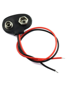 Conector de Clip de Batería Tipo T 9V SDTC Tech - 5 Piezas