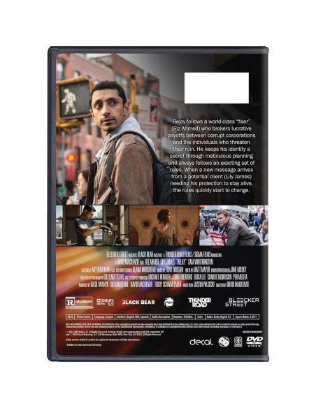 Relay DVD - Lily James, Riz Ahmed - 1h52min - NTSC