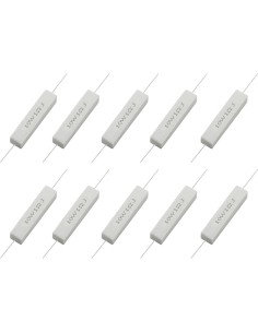 Kit de 10 Resistores Cerámicos 10W 1 Ohm Jersvimc 2