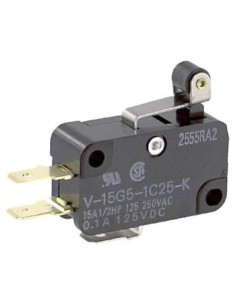 Microswitch Omron SPDT 15A 250V Palanca Rodante - V-15G5-1C25-K
