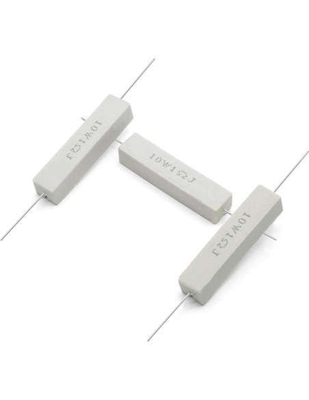 Kit de 10 Resistores Cerámicos 10W 1 Ohm Jersvimc