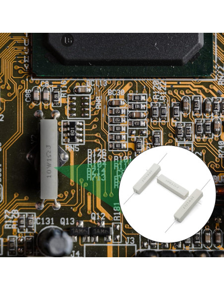 Kit de 10 Resistores Cerámicos 10W 1 Ohm Jersvimc
