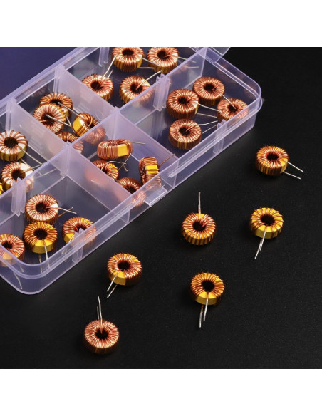 Kit de 30 Inductores Toroidales Swpeet 10UH-220UH para DIY