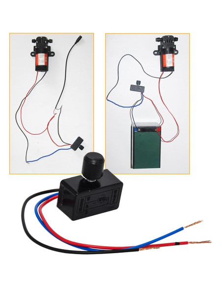 Controlador de Velocidad de Motor DC Menolana 12V Ajustable