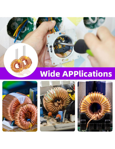 Kit de 30 Inductores Toroidales Swpeet 10UH-220UH para DIY