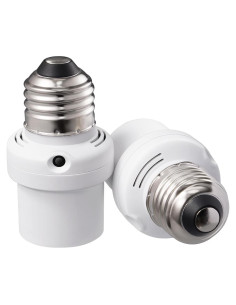 Adaptador de Enchufe con Sensor de Luz DEWENWILS E26/E27 Doble