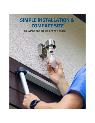 Adaptador de Enchufe con Sensor de Luz DEWENWILS E26/E27 Doble