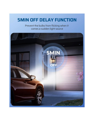 Adaptador de Enchufe con Sensor de Luz DEWENWILS E26/E27 Doble