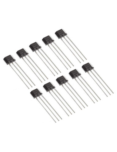 10 Sensores de Efecto Hall A3144 Bridgold 3 Pines 25mA