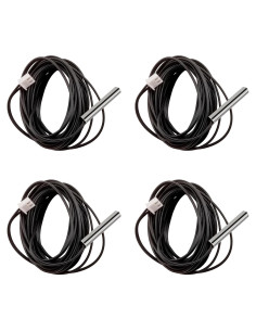 4 Pcs Sensor de Temperatura NTC 10K TIEXYE Acero Inoxidable 3m