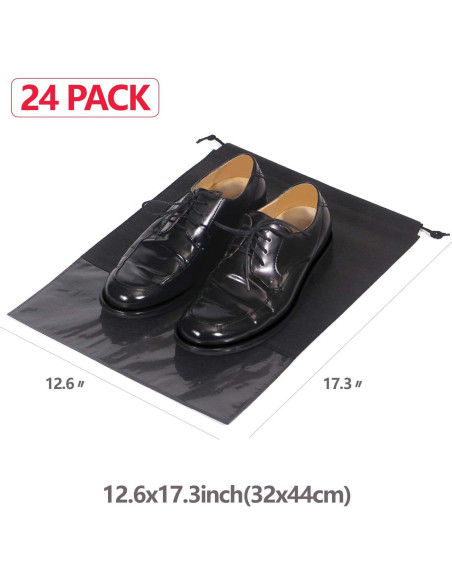 24 Bolsas de Viaje para Zapatos No Tejidas con Cuerda 24 Bolsas de Viaje para Zapatos No Tejidas con Cuerda