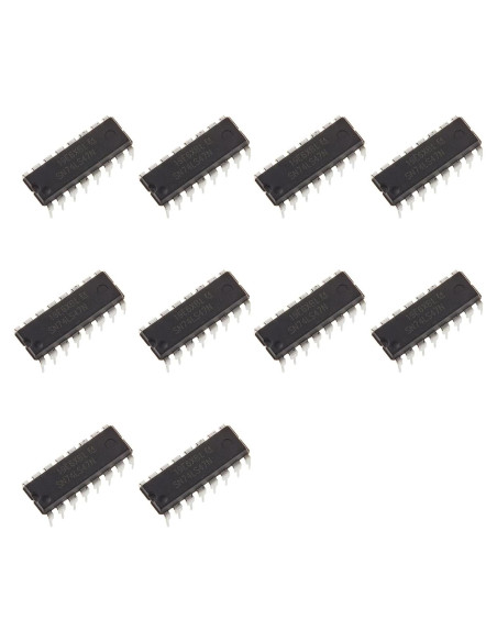 10 Piezas Decodificador BCD a 7 Segmentos SN74LS47N 16 Pines