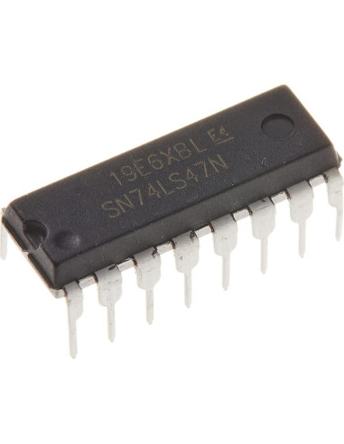 10 Piezas Decodificador BCD a 7 Segmentos SN74LS47N 16 Pines
