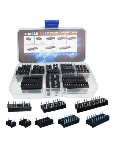 Kit 71 Zócalos DIP IC VIBICCK 2.54mm 6-28 Pines